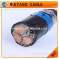 Cu conductor XLPE insulated steel tape PVC sheathed power cable YJV22 1kV 3*185